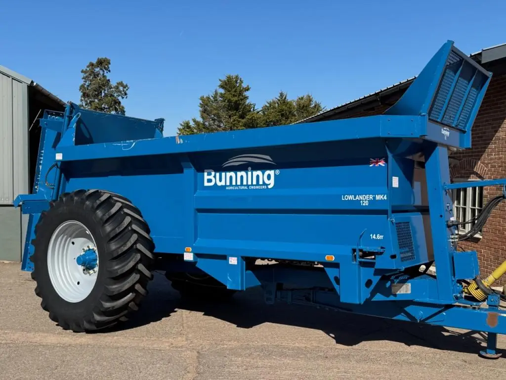 Bunning Lowlander MK4 120 manure spreader, 2021
