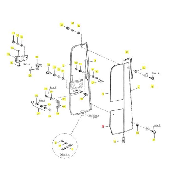 Yanmar Genuine Lower Door Glass VIO20-2