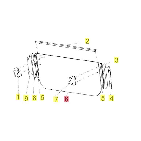 Yanmar Genuine Lower Front Windscreen VIO82