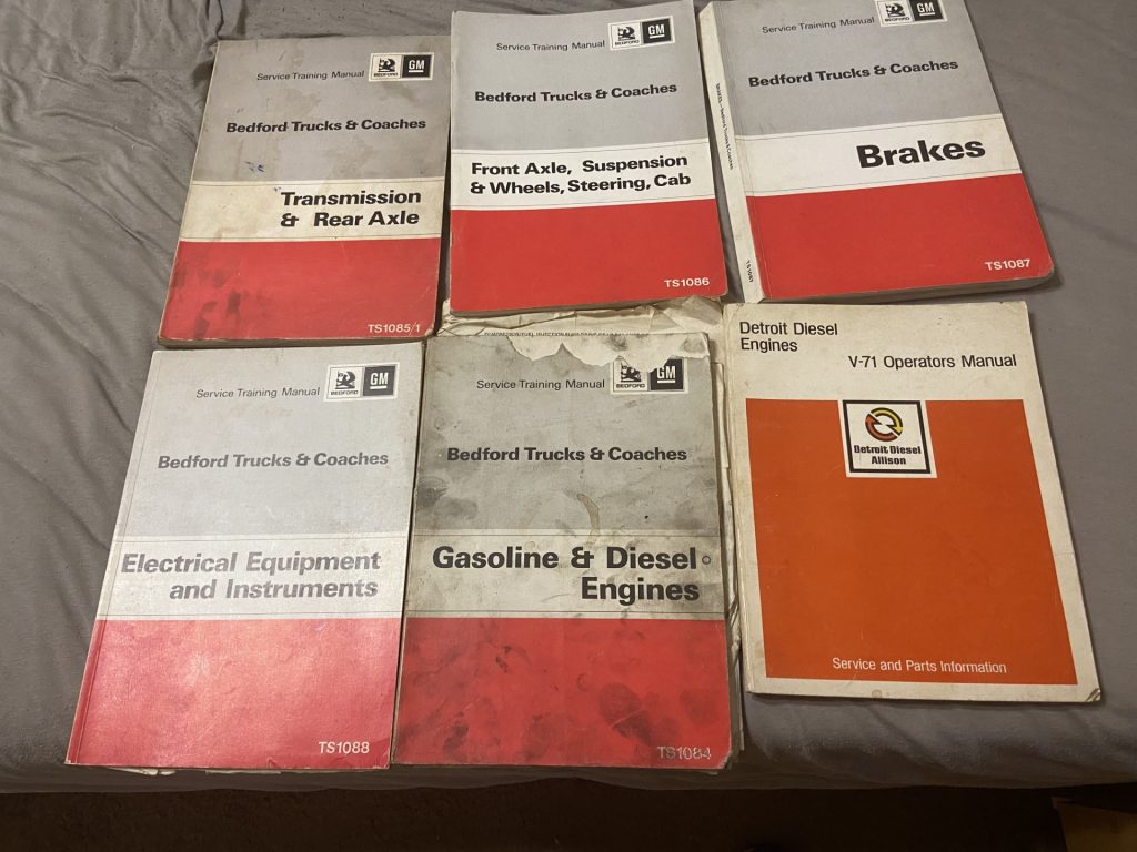 Bedford TK Manuals