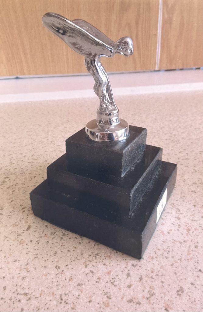 Small Rolls Royce Mascot on marble base