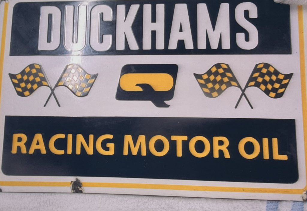 Duckhams Racing Motor Oils Enamel Sign