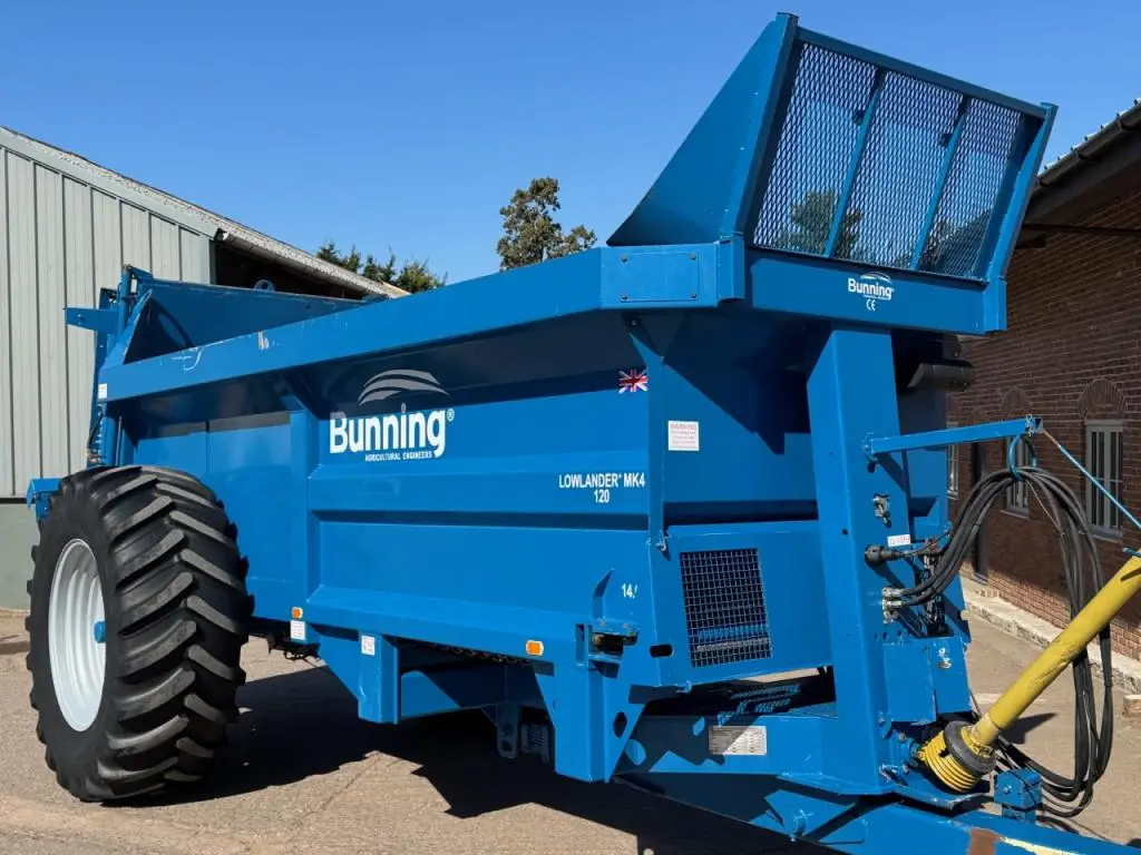 Bunning Lowlander MK4 120 manure spreader, 2021