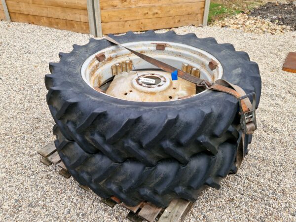 13.6 X 38 Goodyear Super Traction tyres on Case IH Wheels