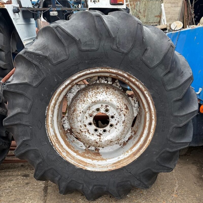 Pair of MF 135/230/240 24″ Rear Wheels and Tyres