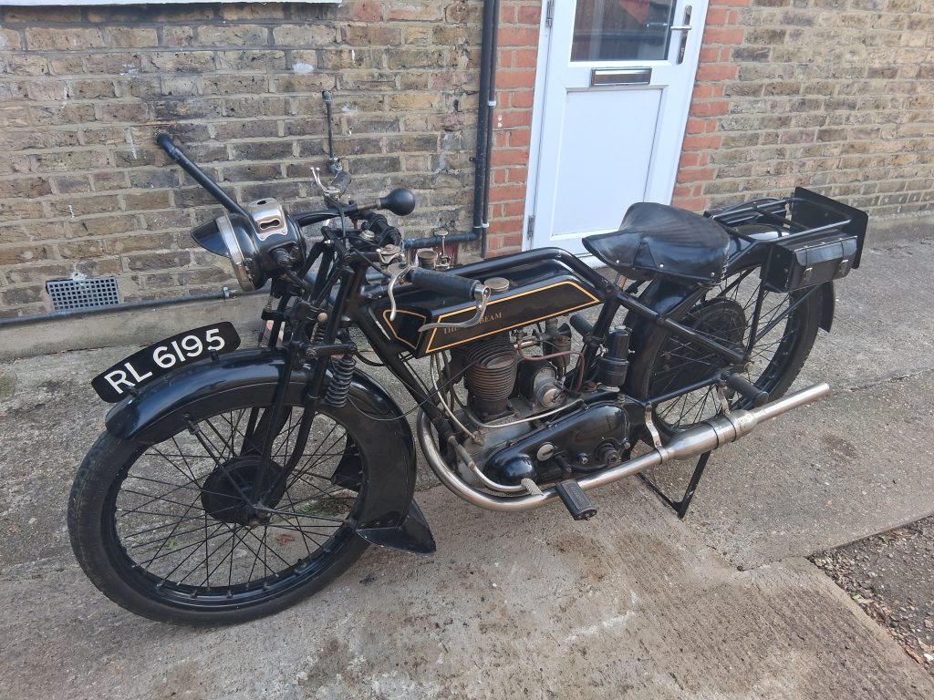 Sunbeam 350cc sidevalve.1927 Flat tanker.