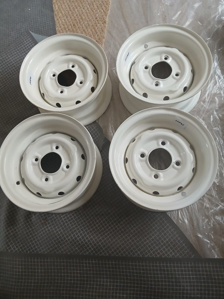 Classic Mini Cooper Mk1/11 original refurbished wheels