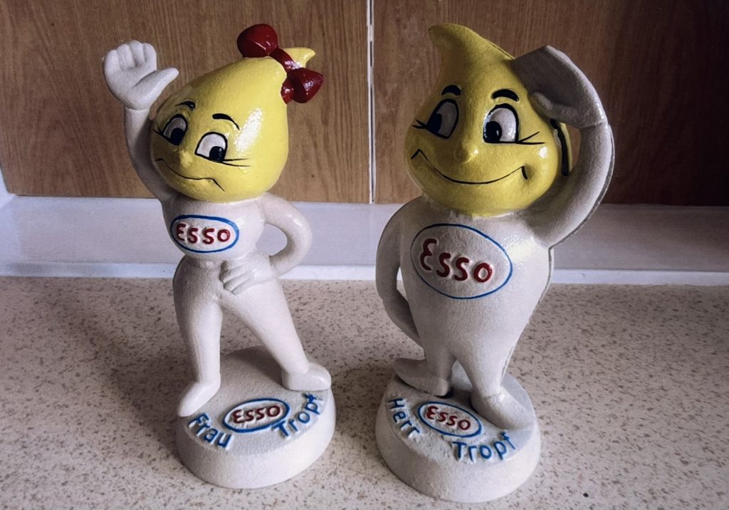 Esso Oil Drip Lady Man Money Boxes