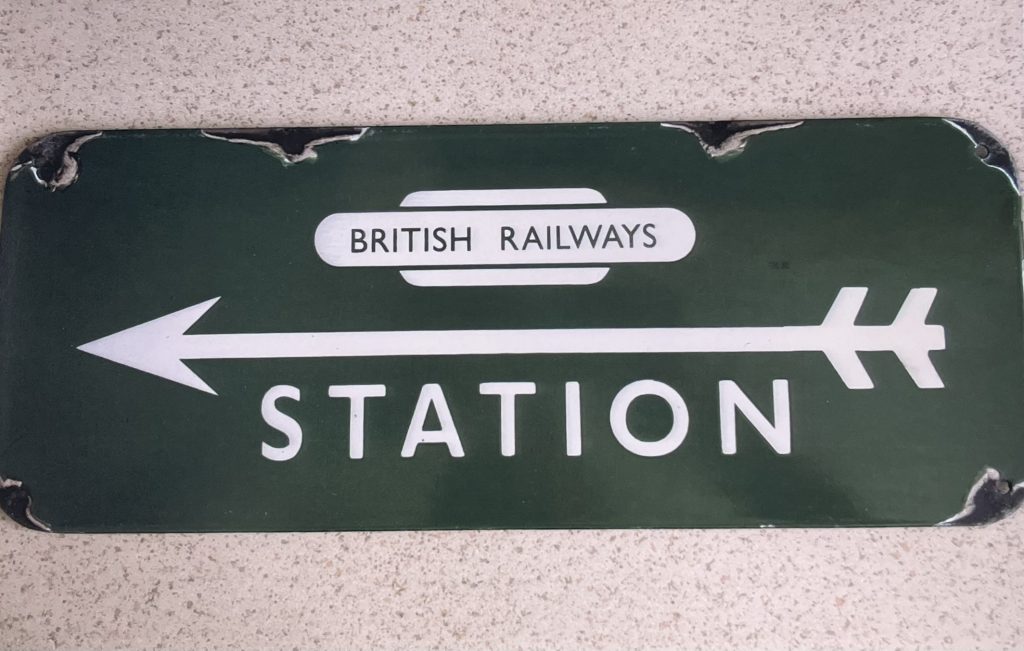 British Rail Station Sign