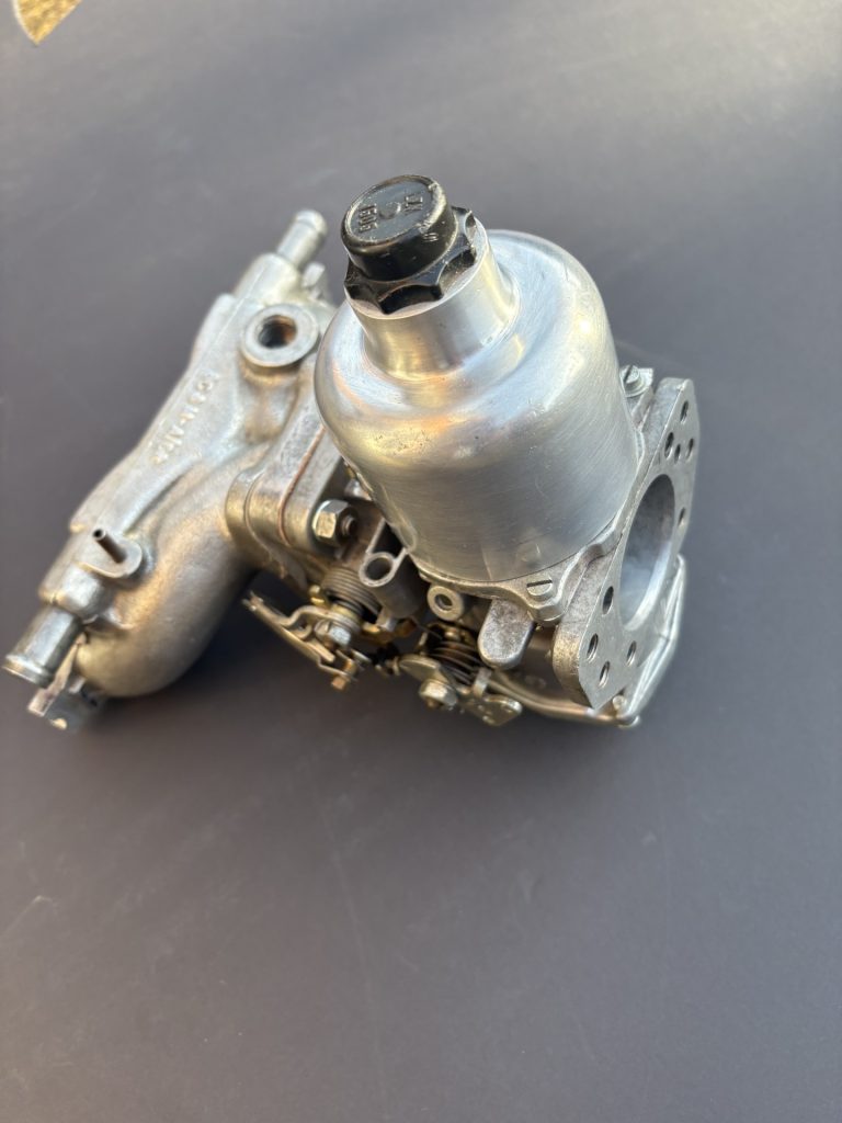 SU 1/34 carb fitted to A series water heated manifold