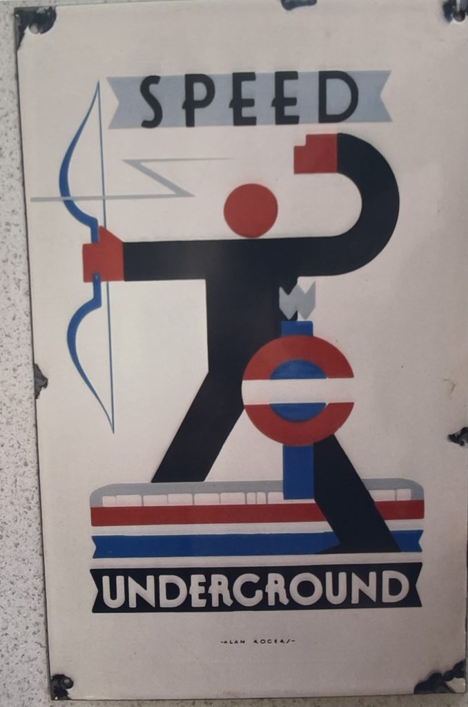 London Underground Enamel Sign