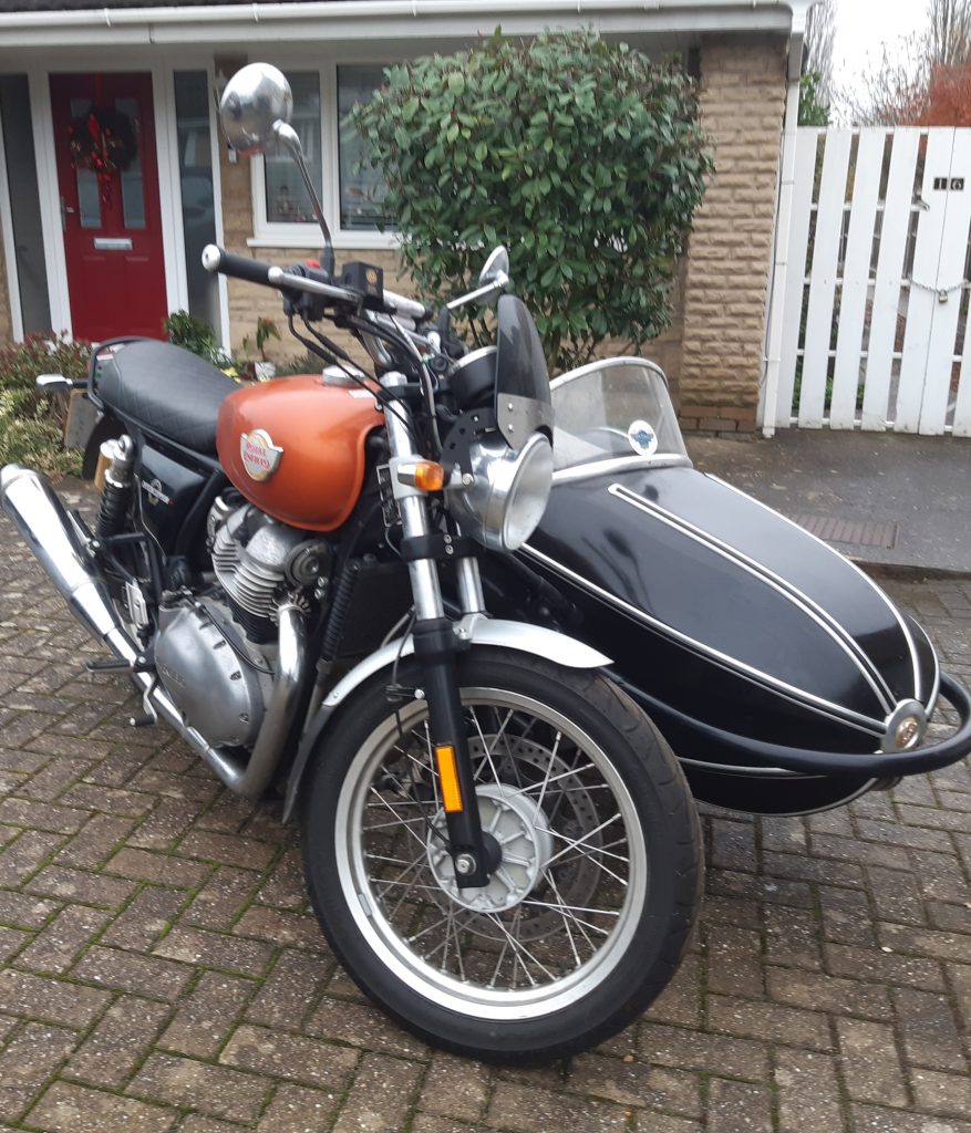 Royal Enfield Watsonian GP Manx combo