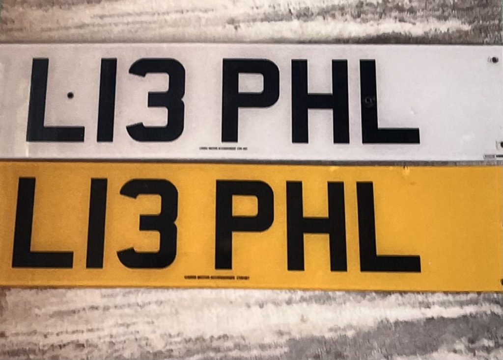 Registration Number L13 PHL