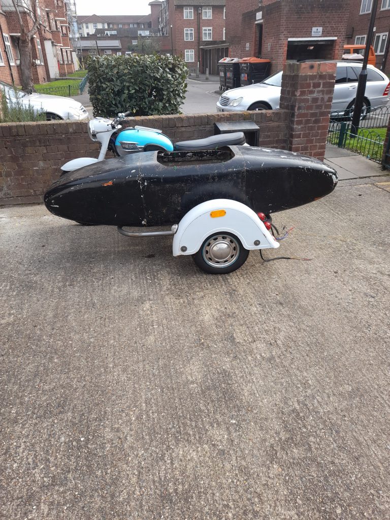 Vintage 1960s sidecar body