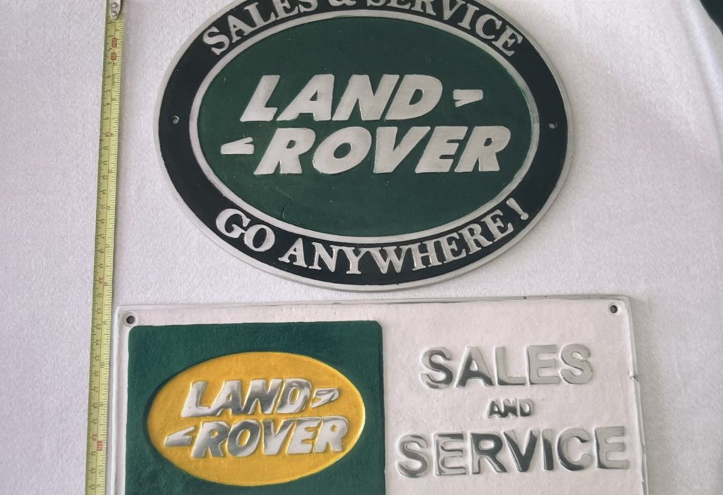 2 Land Rover Ally Signs