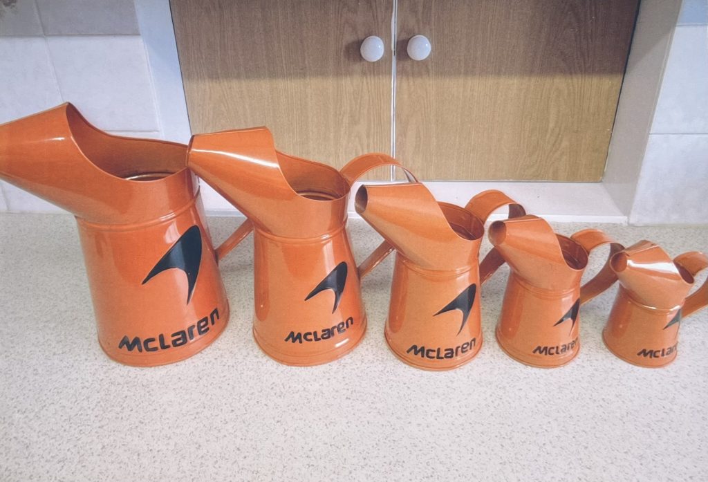 Set of 5 McLaren Oil Pourers Jug