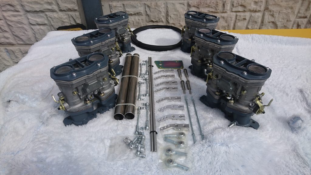 Jaguar V12 weber conversion kit 6 IDF webers