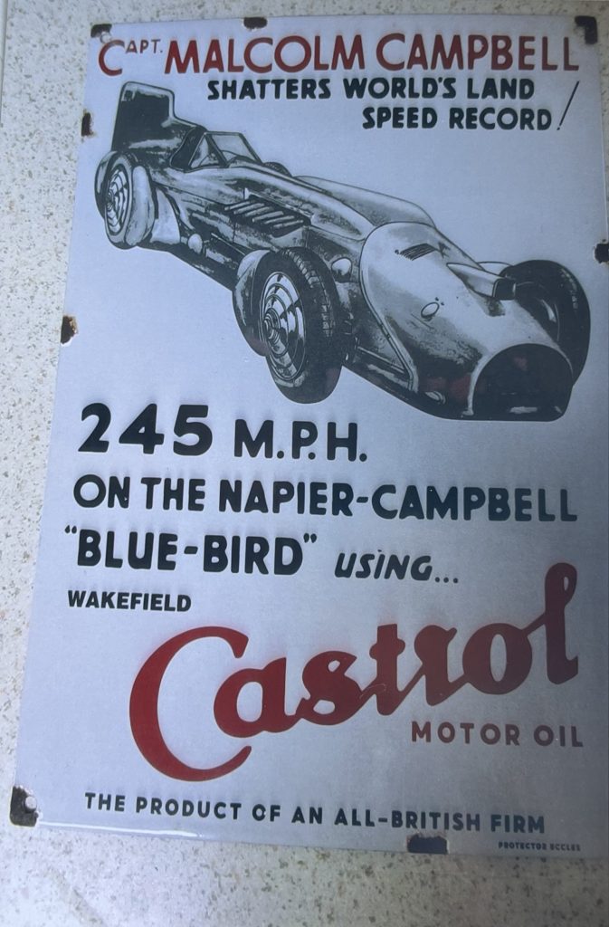 Malcolm Campbell 245MPH Using Castrol Motor Oil