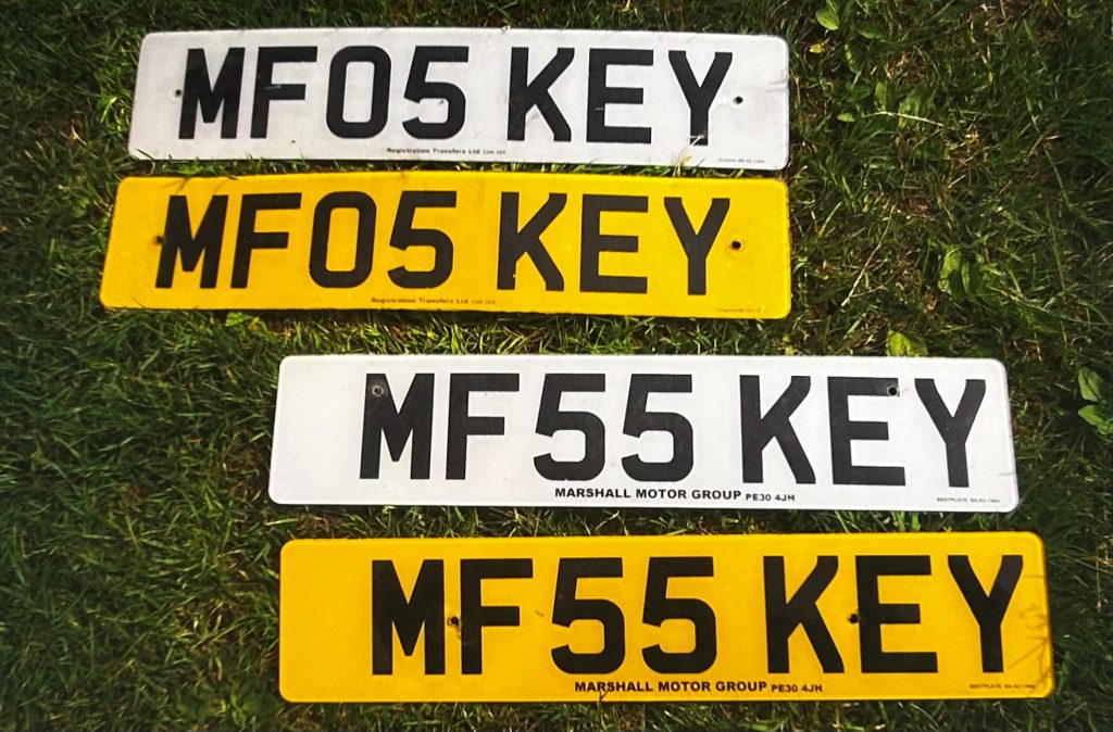 Two Number Plates