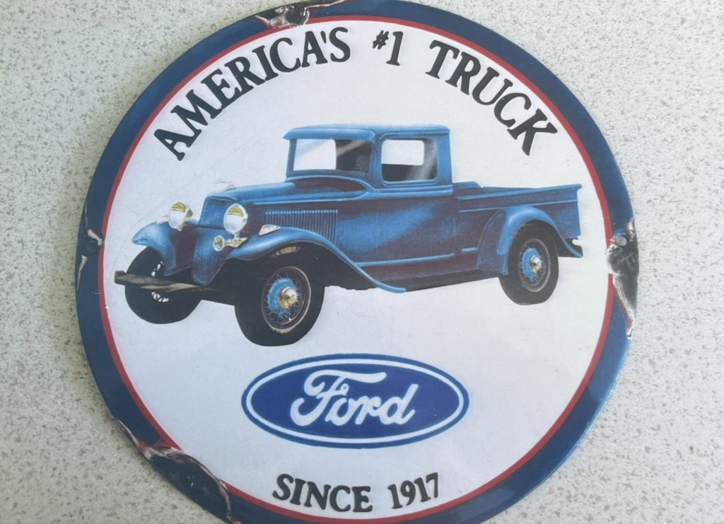 Ford enamel sign