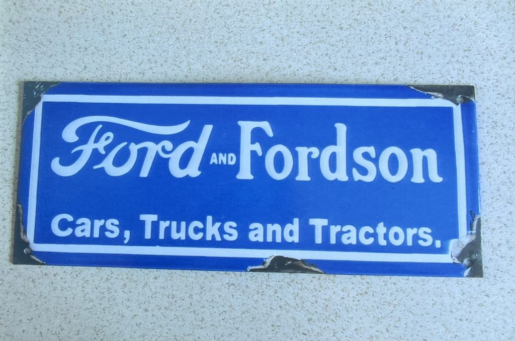 Ford enamel sign