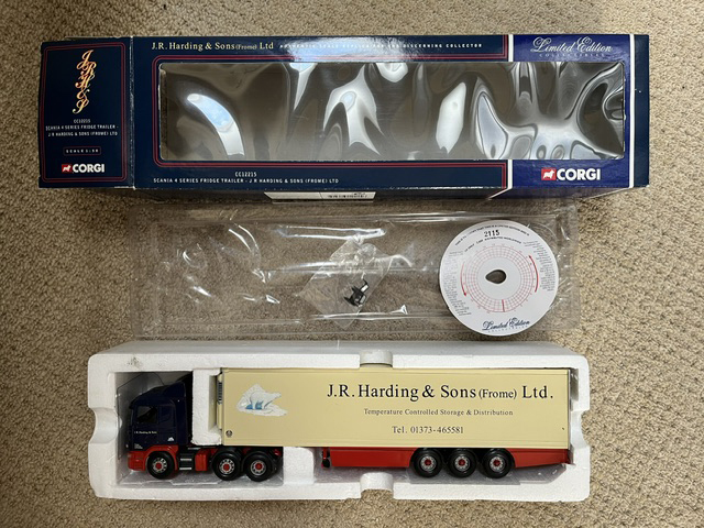 Scania J R Harding & Sons Curtainsider (Corgi)