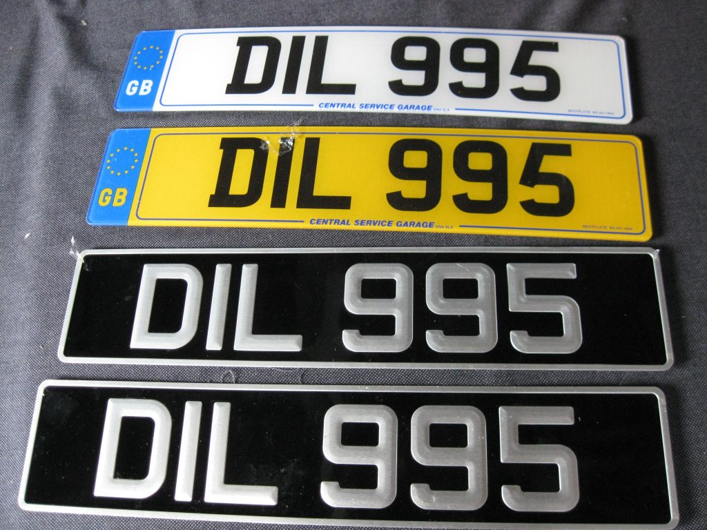 Private registration DIL 995