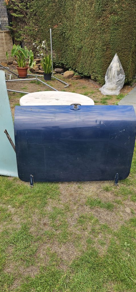 Ford 105/123E Anglia original steel boot and bonnet
