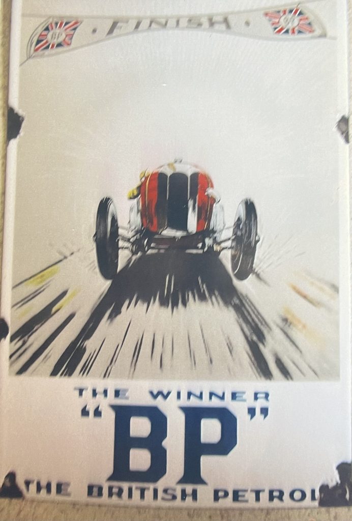 BP Enamel Sign